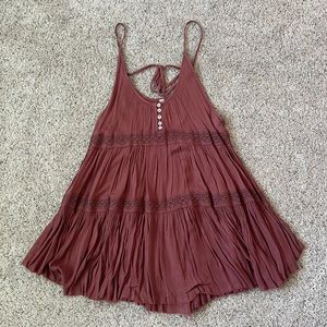 Free People Rust mini dress size XS